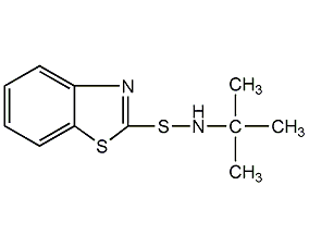 n-叔丁基-2-并噻唑亞磺酰胺結(jié)構(gòu)式